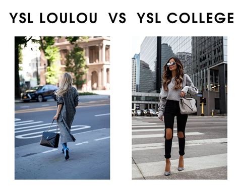 ysl college small|ysl college vs loulou bag.